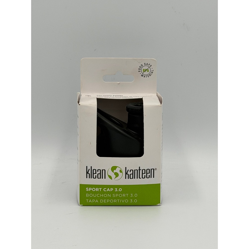 Klean Kanteen Sport Cap 3.0 Black Classic Bottle Lid BPA Free NIB